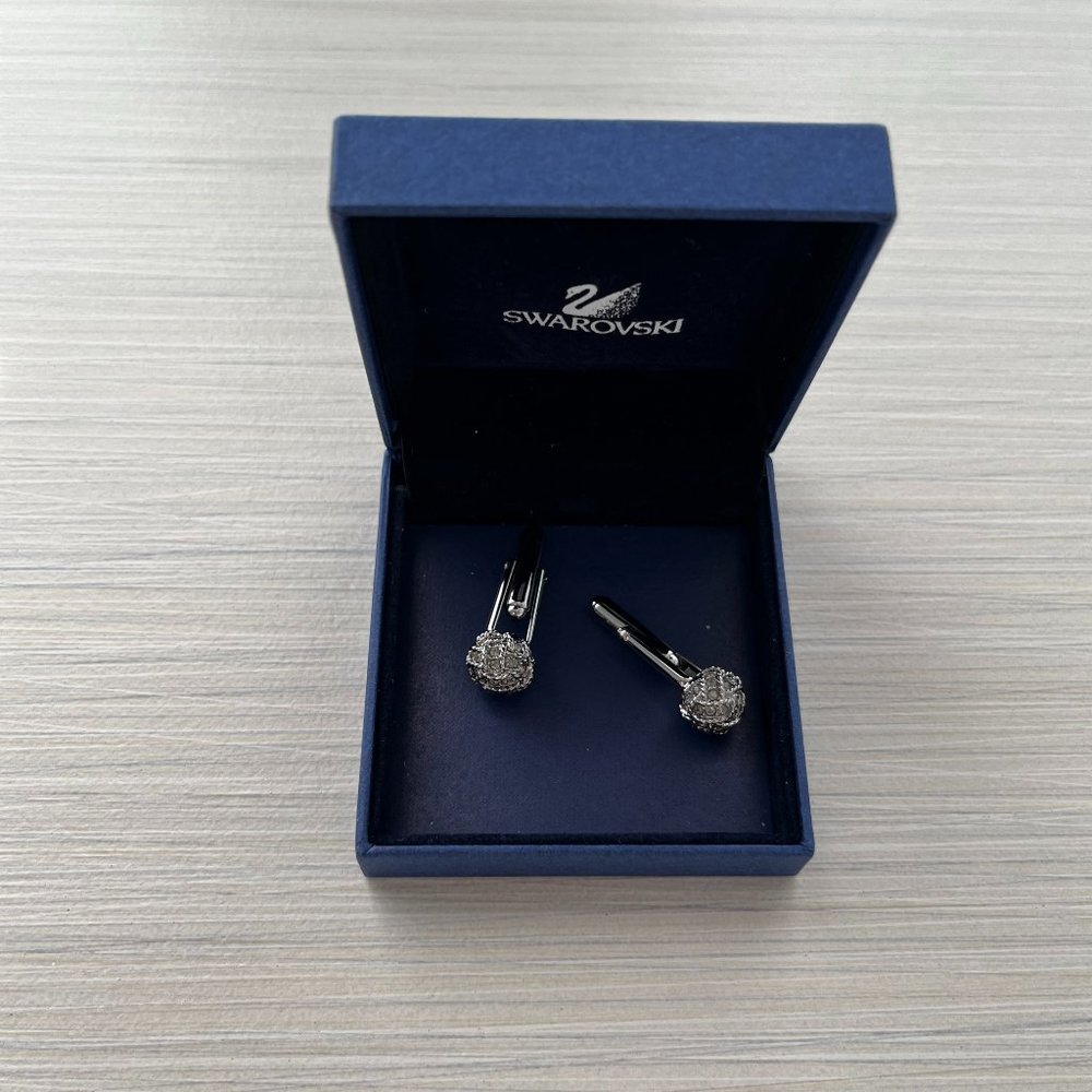 Vintage crystal cufflinks